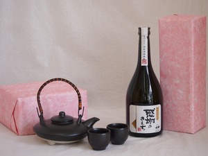 国産美濃焼 黒千代香2合セット2客ツル付(450g)濱田酒造 本格芋焼酎 感謝のきもち (鹿児島県) 720ml