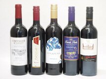 ワインセット セレクション 赤ワイン 5本セット( スペインワイン 1本 フランスワイン 1本 イタリアワイン 1本 チリワイン_画像1
