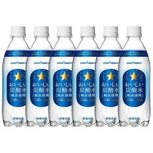 poka Sapporo .... carbonated water PET bottle less sugar 0cal 500ml×18ps.