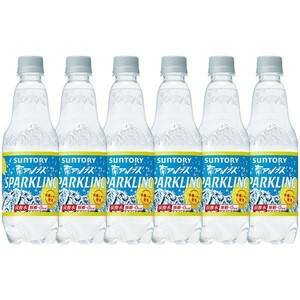  Suntory Sparkling lemon carbonated water less sugar 0cal 500ml 1 box (24 pcs insertion )