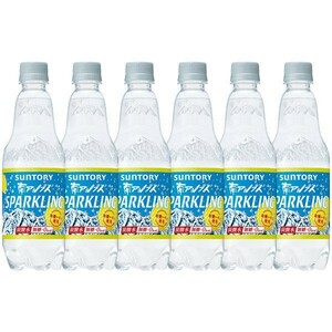  Suntory Sparkling lemon carbonated water less sugar 0cal 500ml×2 2 ps 