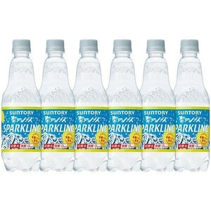  Suntory. натуральный вода Sparkling лимон газированная вода пластиковая бутылка 500ml×15шт.