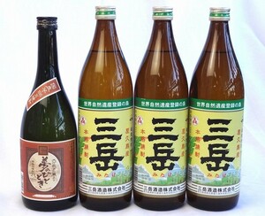  potato shochu 4 pcs set ( dream. .. time 23 times 720ml Mitake 25 times 900ml×3ps.@)