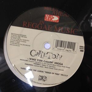 12inchレコード　 CAPLETON / WHO YUH CALLIN' NIGGA / OR WAH (未開封)