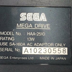 ♪▲【SEGA セガ】メガドライブ 本体/コントローラー 2点 計3点セット HAA-2510/SJ-3500 まとめ売り 0125 2の画像5