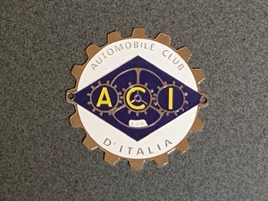  Italy automobile Club ACI grill badge car bachi rare 