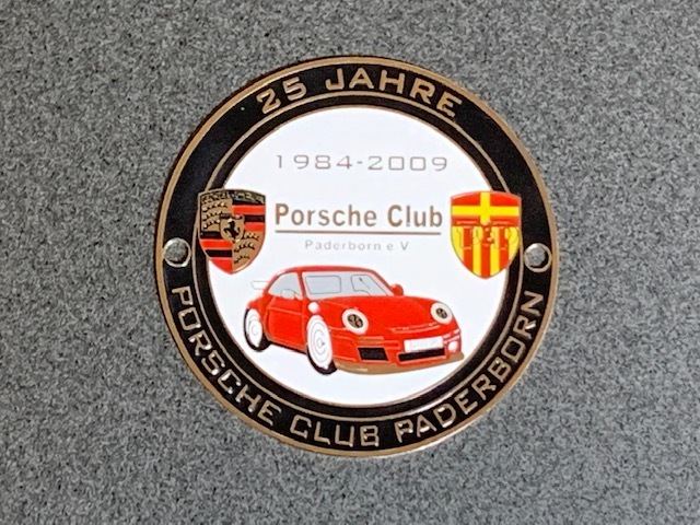 ポルシェ 356 レジストリー 25周年記念 グリルバッジ カーバッジ 希少-