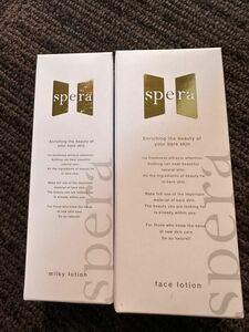 spera(スペラ)ミルキーローション 90mL 乳液＆spera(スペラ)フェイスローション 140mL 化粧水セット