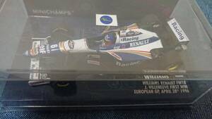 1/43 MINICHAMPS 1996年ヨーロッパGP ウィリアムズルノーFW18#6 J・ヴィルヌーヴ 初優勝