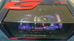 1/43 EBBRO 2008年スーパーGT鈴鹿1000km レイブリックNSX#100 井出有治、細川慎弥、松浦孝亮