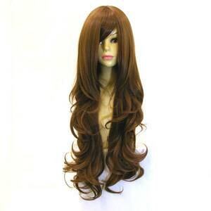 * sale * free shipping * immediate payment * heat-resisting * prompt decision full wig long Karl 2 tea / Brown D1