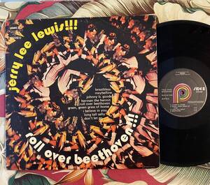 Jerry Lee Lewis LP Roll Over Beethoven !!! .. 1972 Hilltop JS-6110 ロカビリー