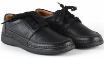 送料無料 CLARKS 26.5cm アクティブエアー レースアップ ビジネス スニーカー ブラック ブーツ レザー レザー ローファー オフィス XXX15_画像8