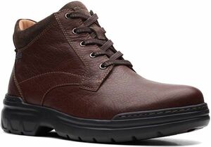 送料無料 CLARKS 25.5cm GTX ブーツ ゴアテックス ウォータープルーフ 防水 レースアップ ブラウン ビジネス スニーカー マウンテン XXX16