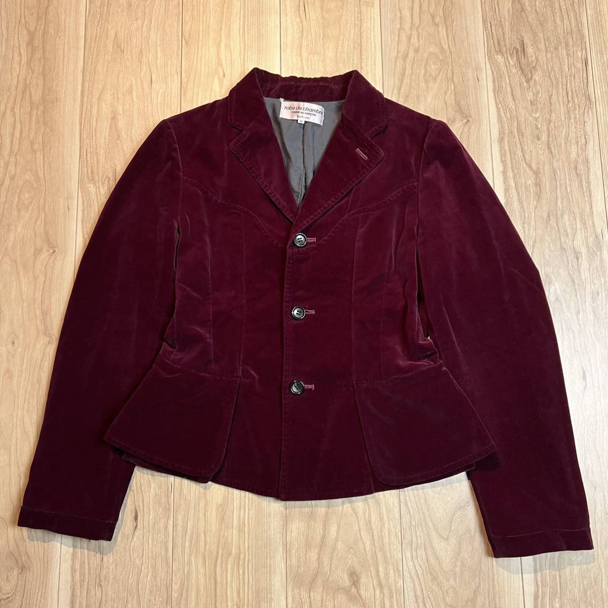 新品未使用 comme des garcons レディースジャケット ノーカラー