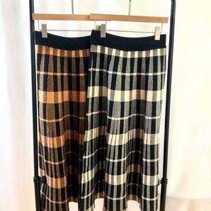 チェックスカート