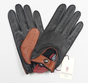  новый товар tentsuDENTS водительские перчатки M размер Black/High Tan