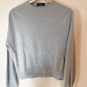 green label relaxing グレー ニット