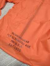 新品 定価17600 Munsingwear マンシング 撥水 薄手 ジャケット L パーカー オレンジ ネイビー ウィンドブレーカー メンズ ゴルフ_画像6