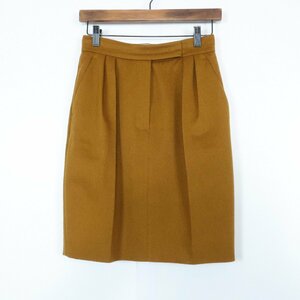 【美品！】Max Mara マックスマーラ★高品質なキャメル！ひざ丈 スカート 秋冬 サイズ36 キャメル系 オフィスにも！ 着回し力抜群 z807