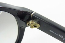 Z021-E72-152 Salvatore Ferragamo フェラガモ SF872SA 001 58口15 サングラス 現状品③_画像7