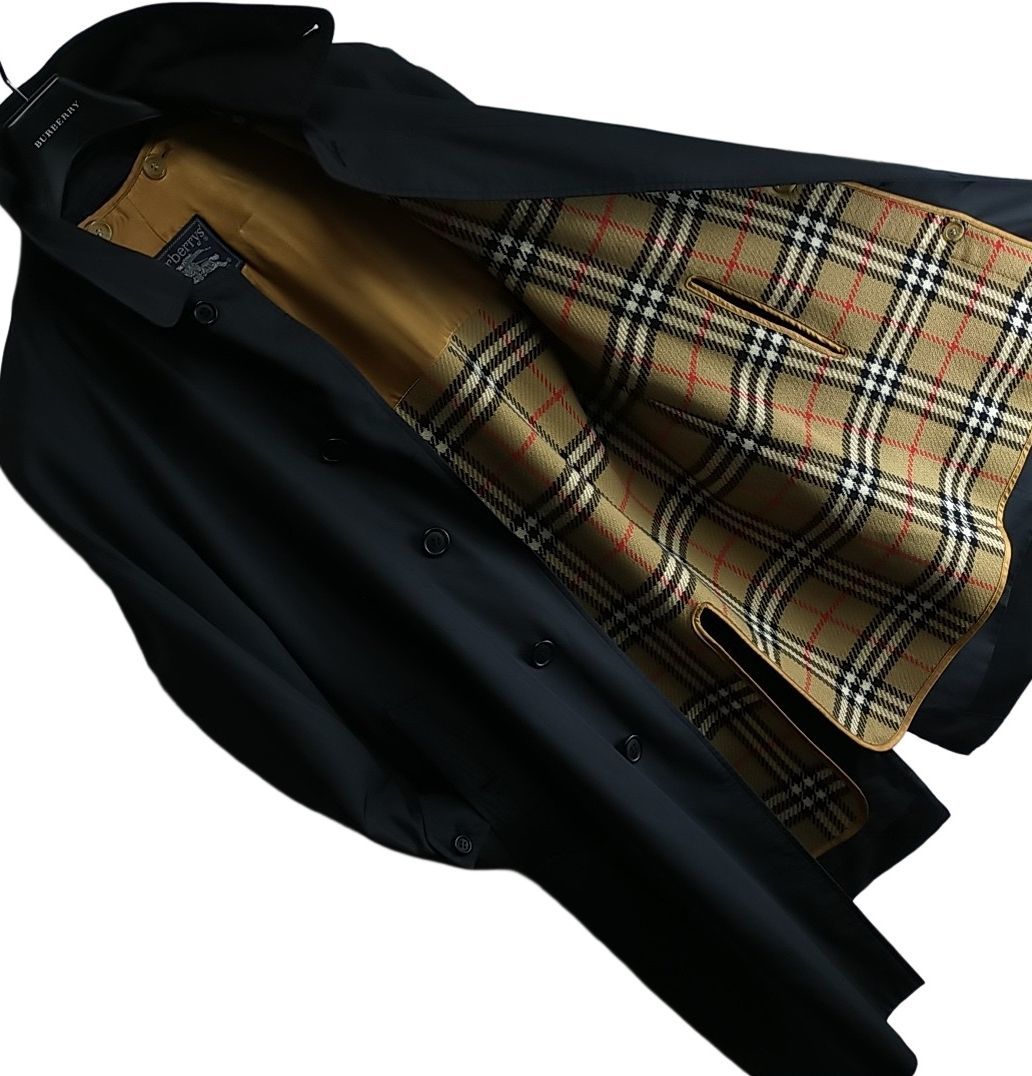BURBERRY バーバリー 裏地総柄シルクコート 絹 【美品】 人気オーダー