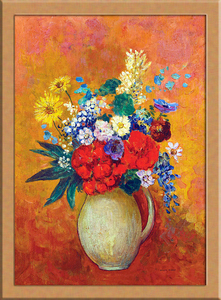 花瓶の花 A3 フランス, 絵画, 油彩, 静物画