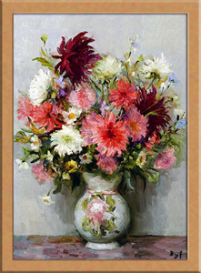 花瓶の花 B4 フランス, 絵画, 油彩, 静物画