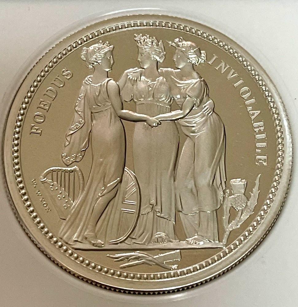 天然石ターコイズ ウィリアム4世 ファンタジー クラウン銀貨イギリス 英国 スリーグレイセス