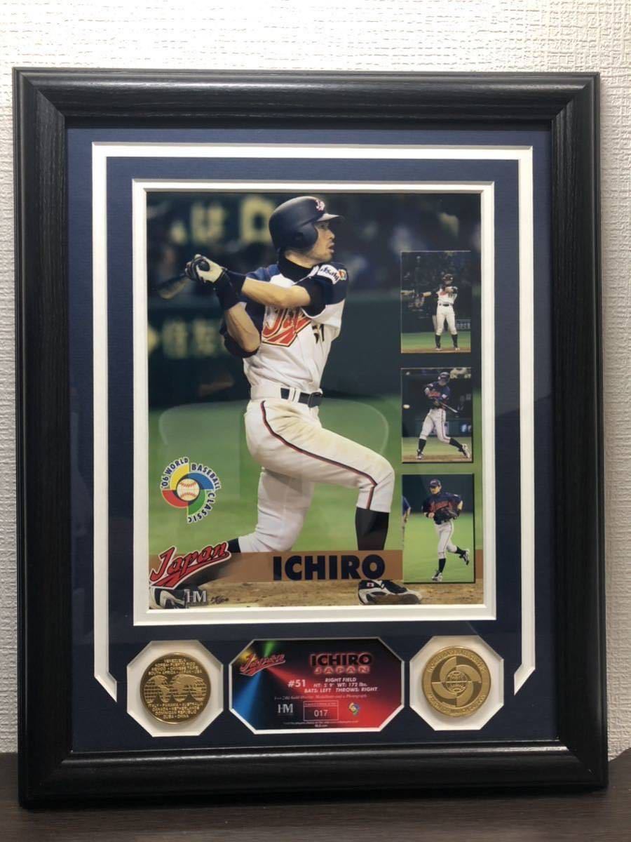 レア!WBC2006、初代王者/限定フォトプラーク/イチロー、王貞治