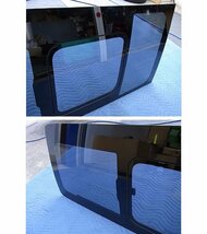 新車外し TOYOTA 200系 ハイエース 6型 純正 リアクォーターガラス 小窓付 右側 運転席側 プライバシーガラス リアサイドガラス_画像5