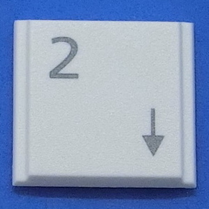  keyboard key top 2 under white step personal computer Fujitsu FMV LIFEBOOK life book button switch PC parts 