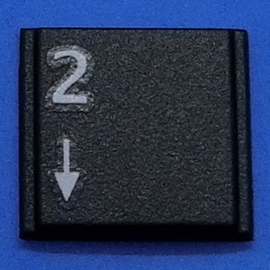  keyboard key top 2 under black step personal computer Fujitsu FMV LIFEBOOK life book button switch PC parts 