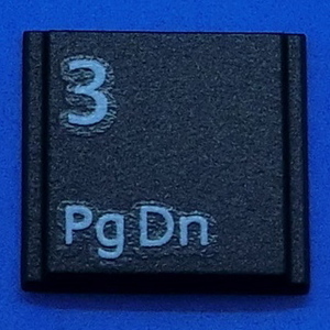 キーボード キートップ 3 PgDn 黒段 パソコン 富士通 FMV LIFEBOOK ライフブック ボタン スイッチ PC部品