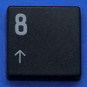 キーボード キートップ 8 上 黒消 パソコン 東芝 dynabook ダイナブック ボタン スイッチ PC部品