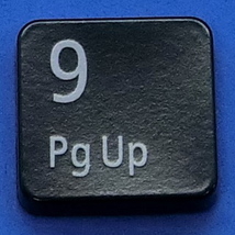 キーボード キートップ 9 Pg Up 黒消 パソコン NEC LAVIE ラヴィ ボタン スイッチ PC部品_画像1