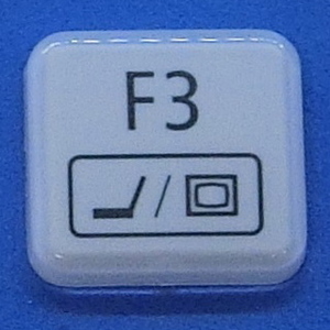 キーボード キートップ F3 白艶 パソコン NEC LAVIE ラヴィ ボタン スイッチ PC部品
