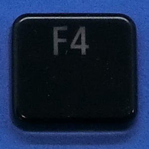 キーボード キートップ F4 黒艶 パソコン NEC LAVIE ラヴィ ボタン スイッチ PC部品 2
