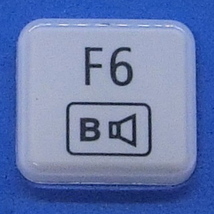 キーボード キートップ F6 白艶 パソコン NEC LAVIE ラヴィ ボタン スイッチ PC部品 2_画像1