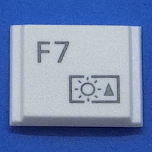 キーボード キートップ F7 白段 パソコン 富士通 FMV LIFEBOOK ライフブック ボタン スイッチ PC部品 2_画像1