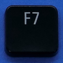 キーボード キートップ F7 黒消 パソコン NEC LAVIE ラヴィ ボタン スイッチ PC部品_画像1