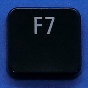 キーボード キートップ F7 黒消 パソコン NEC LAVIE ラヴィ ボタン スイッチ PC部品