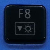 キーボード キートップ F8 黒艶 パソコン NEC LAVIE ラヴィ ボタン スイッチ PC部品 2_画像1