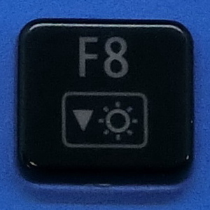  keyboard key top F8 black gloss personal computer NEC LAVIEla vi button switch PC parts 