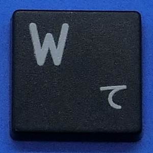 キーボード キートップ W て 黒消 パソコン 東芝 dynabook ダイナブック ボタン スイッチ PC部品