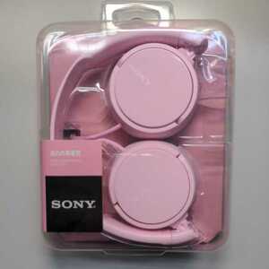  unopened goods unopened Sony Sony MDR-ZX110 stereo headphone pink Quick folding headphone 