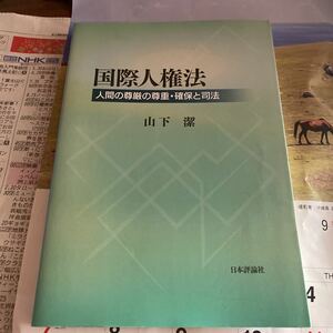 国際人権法　人間の尊厳の尊重・確保と司法 山下潔／著