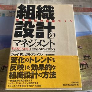 組織設計のマネジメント　競争優位の組織づくり ジェイ・Ｒ．ガルブレイス／著　梅津祐良／訳