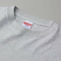 長袖 Tシャツ S アッシュ ロンT 厚手 特厚 6.2オンス 綿100 無地T 無地 袖リブ 定番 カットソー ロンティー 着画あり A2056 灰 灰色_画像6