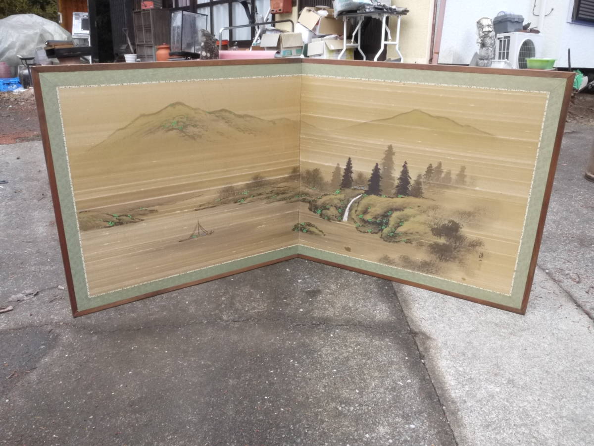2023年最新】ヤフオク! -屏風 二曲の中古品・新品・未使用品一覧